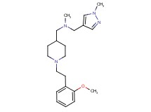 ({1-[2-(2-methoxyphenyl)ethyl]-4-piperidinyl}methyl)methyl[(1-methyl-1H-pyrazol-4-yl)methyl]amine