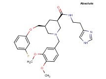 (3R,5S)-1-(3,4-dimethoxybenzyl)-5-[(3-fluorophenoxy)methyl]-N-[2-(1H-imidazol-4-yl)ethyl]-3-piperidinecarboxamide