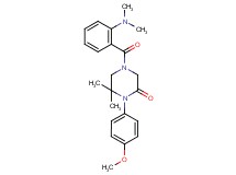 4-[2-(dimethylamino)benzoyl]-1-(4-methoxyphenyl)-6,6-dimethyl-2-piperazinone