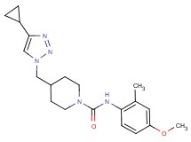 4-[(4-cyclopropyl-1H-1,2,3-triazol-1-yl)methyl]-N-(4-methoxy-2-methylphenyl)-1-piperidinecarboxamide