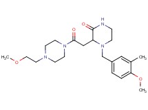 3-{2-[4-(2-methoxyethyl)-1-piperazinyl]-2-oxoethyl}-4-(4-methoxy-3-methylbenzyl)-2-piperazinone