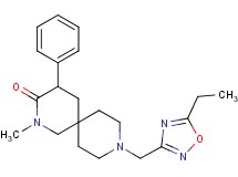9-[(5-ethyl-1,2,4-oxadiazol-3-yl)methyl]-2-methyl-4-phenyl-2,9-diazaspiro[5.5]undecan-3-one