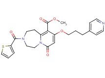 methyl 7-oxo-9-[3-(4-pyridinyl)propoxy]-3-(2-thienylcarbonyl)-1,2,3,4,5,7-hexahydropyrido[1,2-d][1,4]diazepine-10-carboxylate