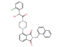 4-{4-[(2-chlorophenyl)(hydroxy)acetyl]-1-piperazinyl}-2-(1-naphthylmethyl)-1H-isoindole-1,3(2H)-dione