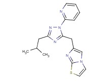 6-[(3-isobutyl-1-pyridin-2-yl-1H-1,2,4-triazol-5-yl)methyl]imidazo[2,1-b][1,3]thiazole