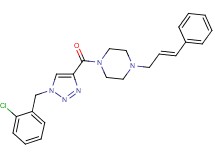 1-{[1-(2-chlorobenzyl)-1H-1,2,3-triazol-4-yl]carbonyl}-4-[(2E)-3-phenyl-2-propen-1-yl]piperazine