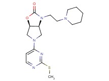 (3aS*,6aR*)-5-[2-(methylthio)-4-pyrimidinyl]-3-[2-(1-piperidinyl)ethyl]hexahydro-2H-pyrrolo[3,4-d][1,3]oxazol-2-one