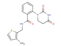 2-(2,4-dioxotetrahydropyrimidin-1(2H)-yl)-N-[(3-methyl-2-thienyl)methyl]benzamide