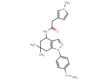 N-[1-(4-methoxyphenyl)-6,6-dimethyl-4,5,6,7-tetrahydro-1H-indazol-4-yl]-2-(1-methyl-1H-pyrrol-3-yl)acetamide