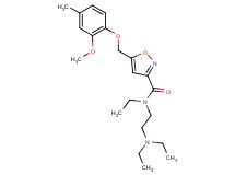 N-[2-(diethylamino)ethyl]-N-ethyl-5-[(2-methoxy-4-methylphenoxy)methyl]-3-isoxazolecarboxamide