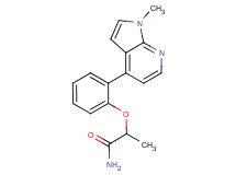 2-[2-(1-methyl-1H-pyrrolo[2,3-b]pyridin-4-yl)phenoxy]propanamide