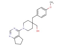 [1-(6,7-dihydro-5H-cyclopenta[d]pyrimidin-4-yl)-4-(4-methoxybenzyl)piperidin-4-yl]methanol