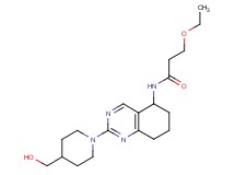 3-ethoxy-N-{2-[4-(hydroxymethyl)piperidin-1-yl]-5,6,7,8-tetrahydroquinazolin-5-yl}propanamide