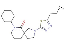 7-cyclohexyl-2-(5-propyl-1,3,4-thiadiazol-2-yl)-2,7-diazaspiro[4.5]decan-6-one