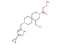 [9-[(3-cyclopropyl-1H-pyrazol-5-yl)methyl]-3-(methoxyacetyl)-3,9-diazaspiro[5.5]undec-1-yl]methanol