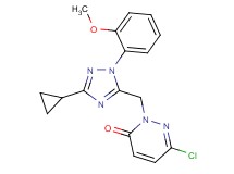 6-chloro-2-{[3-cyclopropyl-1-(2-methoxyphenyl)-1H-1,2,4-triazol-5-yl]methyl}pyridazin-3(2H)-one
