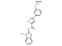 N-[(1S,2S)-1-amino-2,3-dihydro-1H-inden-2-yl]-3-(3-methoxyphenyl)-1H-pyrazole-5-carboxamide