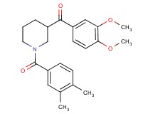(3,4-dimethoxyphenyl)[1-(3,4-dimethylbenzoyl)-3-piperidinyl]methanone