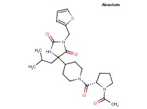 5-[1-(1-acetyl-L-prolyl)-4-piperidinyl]-5-isobutyl-3-(2-thienylmethyl)-2,4-imidazolidinedione