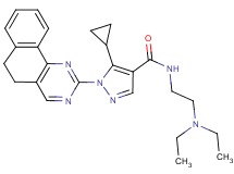 5-cyclopropyl-N-[2-(diethylamino)ethyl]-1-(5,6-dihydrobenzo[h]quinazolin-2-yl)-1H-pyrazole-4-carboxamide