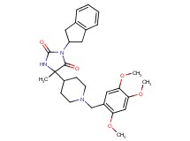 3-(2,3-dihydro-1H-inden-2-yl)-5-methyl-5-[1-(2,4,5-trimethoxybenzyl)-4-piperidinyl]-2,4-imidazolidinedione