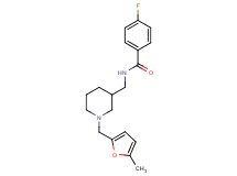 4-fluoro-N-({1-[(5-methyl-2-furyl)methyl]-3-piperidinyl}methyl)benzamide
