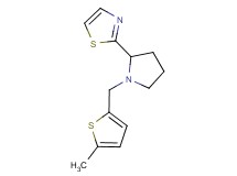 2-{1-[(5-methyl-2-thienyl)methyl]pyrrolidin-2-yl}-1,3-thiazole