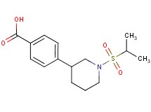 4-[1-(isopropylsulfonyl)piperidin-3-yl]benzoic acid