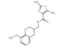 N-[(8-methoxy-3,4-dihydro-2H-chromen-3-yl)methyl]-2,5-dimethyl-1,3-thiazole-4-carboxamide