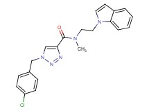 1-(4-chlorobenzyl)-N-[2-(1H-indol-1-yl)ethyl]-N-methyl-1H-1,2,3-triazole-4-carboxamide