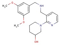 1-(3-{[(3,5-dimethoxybenzyl)amino]methyl}-2-pyridinyl)-3-piperidinol