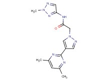 2-[4-(4,6-dimethylpyrimidin-2-yl)-1H-pyrazol-1-yl]-N-(2-methyl-2H-1,2,3-triazol-4-yl)acetamide