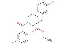ethyl 3-(3-chlorobenzyl)-1-[(1-oxido-3-pyridinyl)carbonyl]-3-piperidinecarboxylate