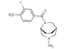 (1S*,5R*)-6-(3-fluoro-4-methylbenzoyl)-3-methyl-3,6-diazabicyclo[3.2.2]nonane