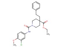 ethyl 1-{[(3-chloro-4-methoxyphenyl)amino]carbonyl}-4-(2-phenylethyl)-4-piperidinecarboxylate