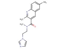 N-[2-(1H-imidazol-1-yl)ethyl]-N,2,6-trimethyl-3-quinolinecarboxamide bis(trifluoroacetate)