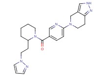 5-[5-({2-[2-(1H-pyrazol-1-yl)ethyl]piperidin-1-yl}carbonyl)pyridin-2-yl]-4,5,6,7-tetrahydro-2H-pyrazolo[4,3-c]pyridine