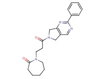 1-[3-oxo-3-(2-phenyl-5,7-dihydro-6H-pyrrolo[3,4-d]pyrimidin-6-yl)propyl]azepan-2-one