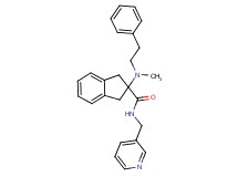 2-[methyl(2-phenylethyl)amino]-N-(3-pyridinylmethyl)-2-indanecarboxamide