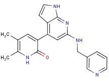 5,6-dimethyl-3-{6-[(pyridin-3-ylmethyl)amino]-1H-pyrrolo[2,3-b]pyridin-4-yl}pyridin-2(1H)-one
