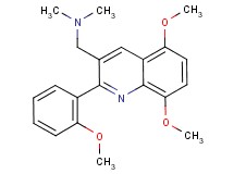 1-[5,8-dimethoxy-2-(2-methoxyphenyl)-3-quinolinyl]-N,N-dimethylmethanamine