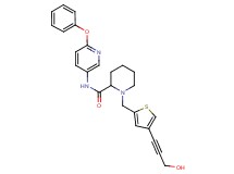 1-{[4-(3-hydroxy-1-propyn-1-yl)-2-thienyl]methyl}-N-(6-phenoxy-3-pyridinyl)-2-piperidinecarboxamide