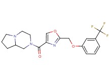 2-[(2-{[3-(trifluoromethyl)phenoxy]methyl}-1,3-oxazol-4-yl)carbonyl]octahydropyrrolo[1,2-a]pyrazine