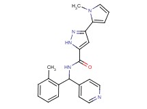 N-[(2-methylphenyl)(4-pyridinyl)methyl]-3-(1-methyl-1H-pyrrol-2-yl)-1H-pyrazole-5-carboxamide