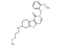 3-(2-methoxybenzyl)-7-{[3-(methylthio)propyl]amino}-5,6,7,8-tetrahydro[1]benzothieno[2,3-d]pyrimidin-4(3H)-one