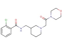 2-chloro-N-{[1-(2-morpholin-4-yl-2-oxoethyl)piperidin-3-yl]methyl}benzamide