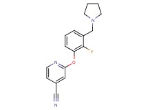 2-[2-fluoro-3-(pyrrolidin-1-ylmethyl)phenoxy]isonicotinonitrile