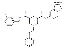 (3R,5S)-N-(2,3-dihydro-1H-inden-5-yl)-N'-(3-fluorobenzyl)-1-(2-phenylethyl)-3,5-piperidinedicarboxamide