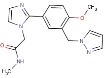 2-{2-[4-methoxy-3-(1H-pyrazol-1-ylmethyl)phenyl]-1H-imidazol-1-yl}-N-methylacetamide