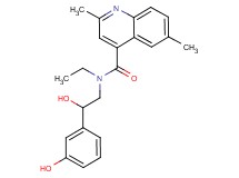 N-ethyl-N-[2-hydroxy-2-(3-hydroxyphenyl)ethyl]-2,6-dimethyl-4-quinolinecarboxamide
